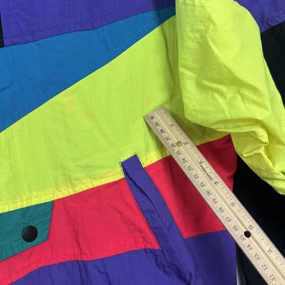 Vtg Dual Control Pullover Windbreaker Women's Medium READ LISTING 80s 90s Style - Picture 11 of 15